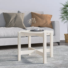 Salontafel Ø62,5X45 Cm Massief Grenenhout Ø 62.5 x 45 cm Wit