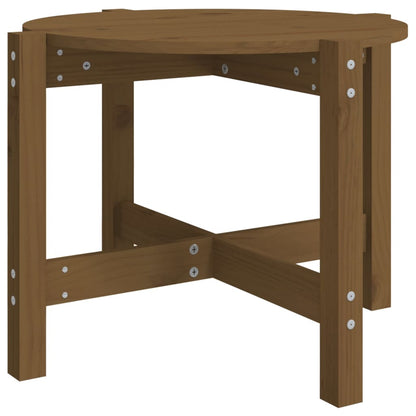 Salontafel Ø 62,5X45 Cm Massief Grenenhout Ø 62.5 x 45 cm Honingbruin