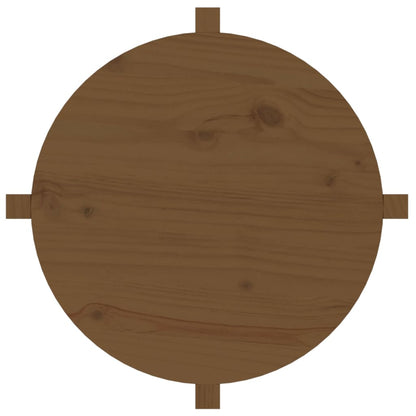 Salontafel Ø 62,5X45 Cm Massief Grenenhout Ø 62.5 x 45 cm Honingbruin