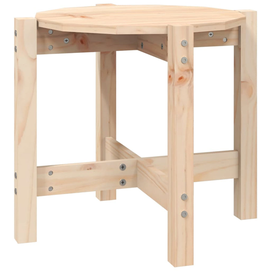 Salontafel Ø 52,5X45 Cm Massief Grenenhout Ø 52.5 x 45 cm Naturel