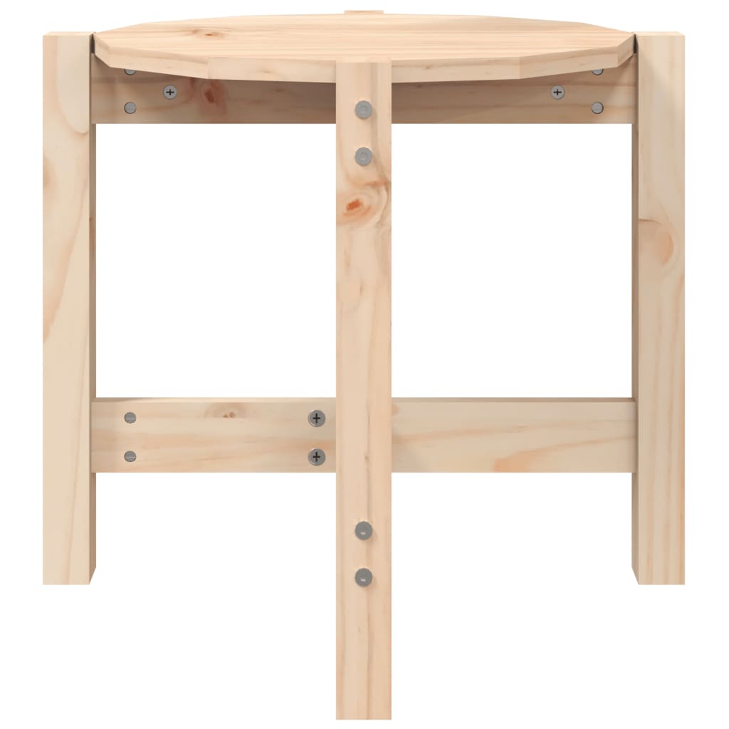 Salontafel Ø 52,5X45 Cm Massief Grenenhout Ø 52.5 x 45 cm Naturel