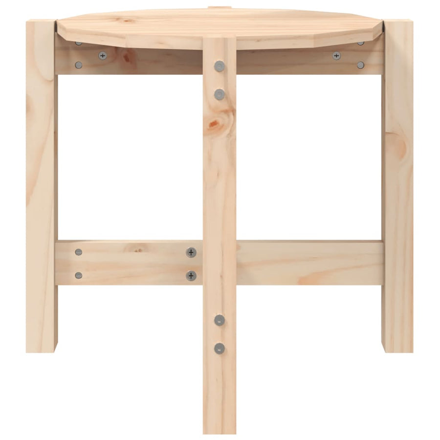 Salontafel Ø 52,5X45 Cm Massief Grenenhout Ø 52.5 x 45 cm Naturel