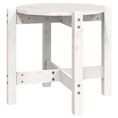 Salontafel Ø 52,5X45 Cm Massief Grenenhout Ø 52.5 x 45 cm Wit