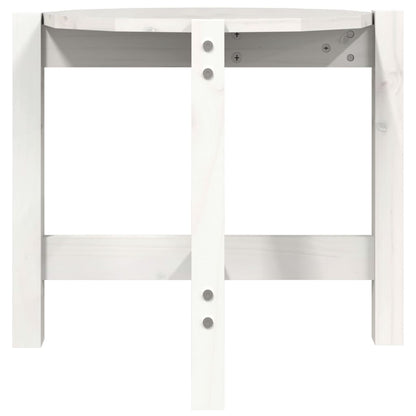 Salontafel Ø 52,5X45 Cm Massief Grenenhout Ø 52.5 x 45 cm Wit