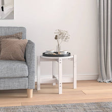 Salontafel Ø 52,5X45 Cm Massief Grenenhout Ø 52.5 x 45 cm Wit