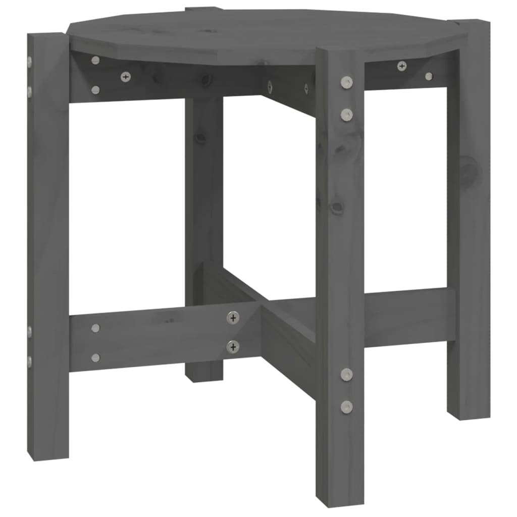 Salontafel Ø 52,5X45 Cm Massief Grenenhout Ø 52.5 x 45 cm Grijs