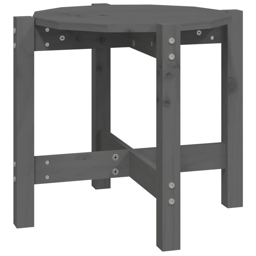 Salontafel Ø 52,5X45 Cm Massief Grenenhout Ø 52.5 x 45 cm Grijs