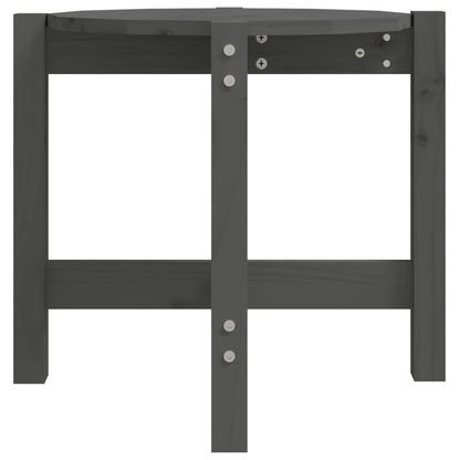 Salontafel Ø 52,5X45 Cm Massief Grenenhout Ø 52.5 x 45 cm Grijs