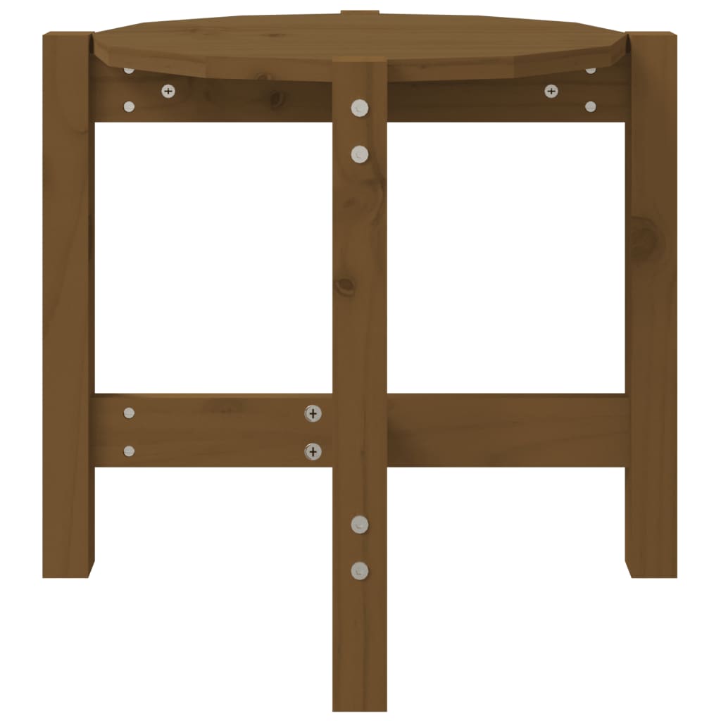 Salontafel Ø 52,5X45 Cm Massief Grenenhout Ø 52.5 x 45 cm Honingbruin