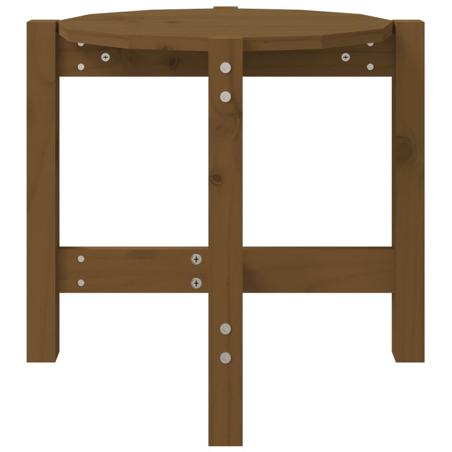Salontafel Ø 52,5X45 Cm Massief Grenenhout Ø 52.5 x 45 cm Honingbruin