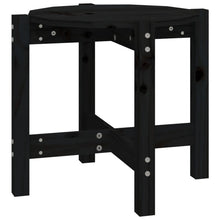Salontafel Ø 52,5X45 Cm Massief Grenenhout Ø 52.5 x 45 cm Zwart