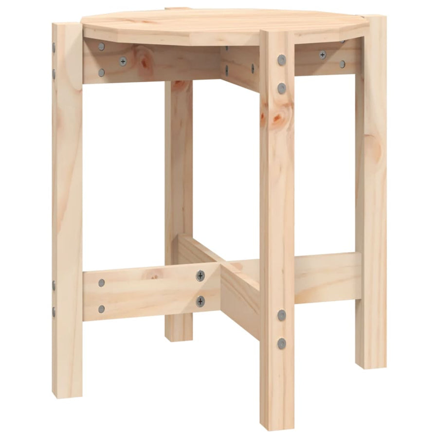 Salontafel Ø 42,5X45 Cm Massief Grenenhout Ø 42.5 x 45 cm Naturel