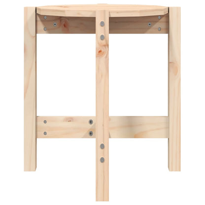 Salontafel Ø 42,5X45 Cm Massief Grenenhout Ø 42.5 x 45 cm Naturel