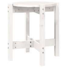 Salontafel Ø 42,5x45 cm massief grenenhout wit Ø 42.5 x 45 cm Wit