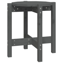 Salontafel Ø 42,5X45 Cm Massief Grenenhout Ø 42.5 x 45 cm Grijs