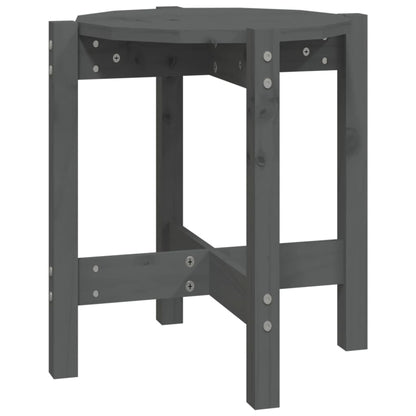 Salontafel Ø 42,5X45 Cm Massief Grenenhout Ø 42.5 x 45 cm Grijs