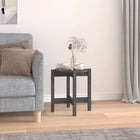 Salontafel 42,5x45 cm massief grenenhout grijs