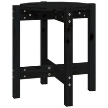 Salontafel Ø 42,5X45 Cm Massief Grenenhout Ø 42.5 x 45 cm Zwart