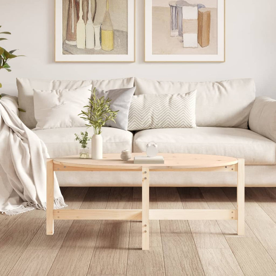 Salontafel Massief Grenenhout 118 x 63 x 45 cm Naturel