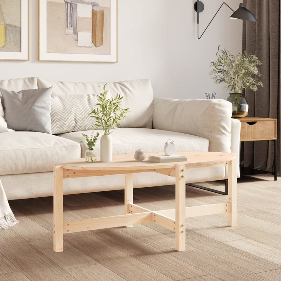 Salontafel Massief Grenenhout 118 x 63 x 45 cm Naturel