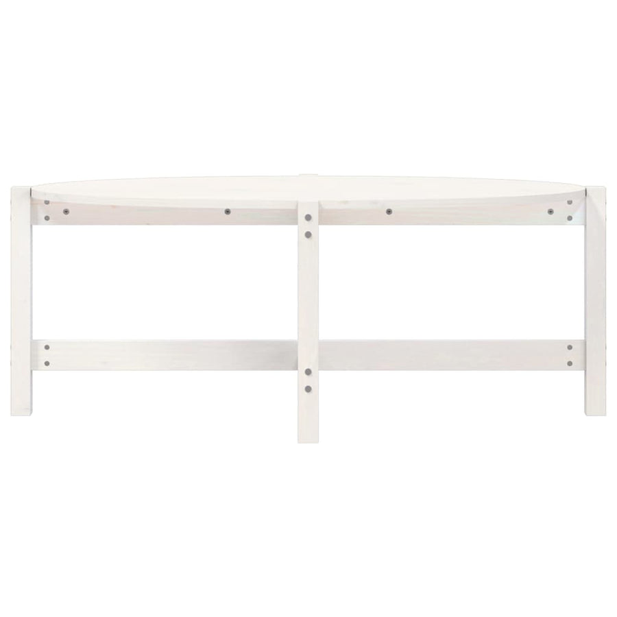 Salontafel Massief Grenenhout 118 x 63 x 45 cm Wit