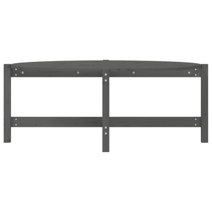 Salontafel Massief Grenenhout 118 x 63 x 45 cm Grijs