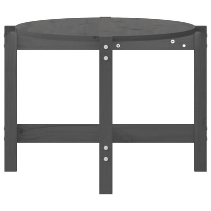 Salontafel Massief Grenenhout 118 x 63 x 45 cm Grijs