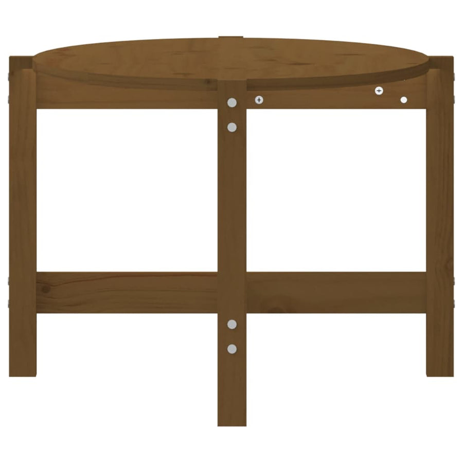 Salontafel 118X63X45 Cm Massief Grenenhout Honingbruin