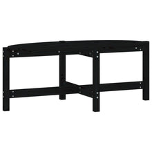 Salontafel 118X63X45 Cm Massief Grenenhout Zwart
