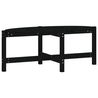 Salontafel 118X63X45 Cm Massief Grenenhout Zwart