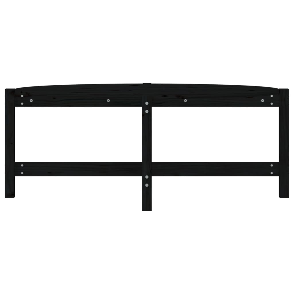 Salontafel 118X63X45 Cm Massief Grenenhout Zwart