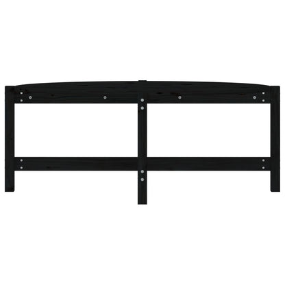 Salontafel 118X63X45 Cm Massief Grenenhout Zwart