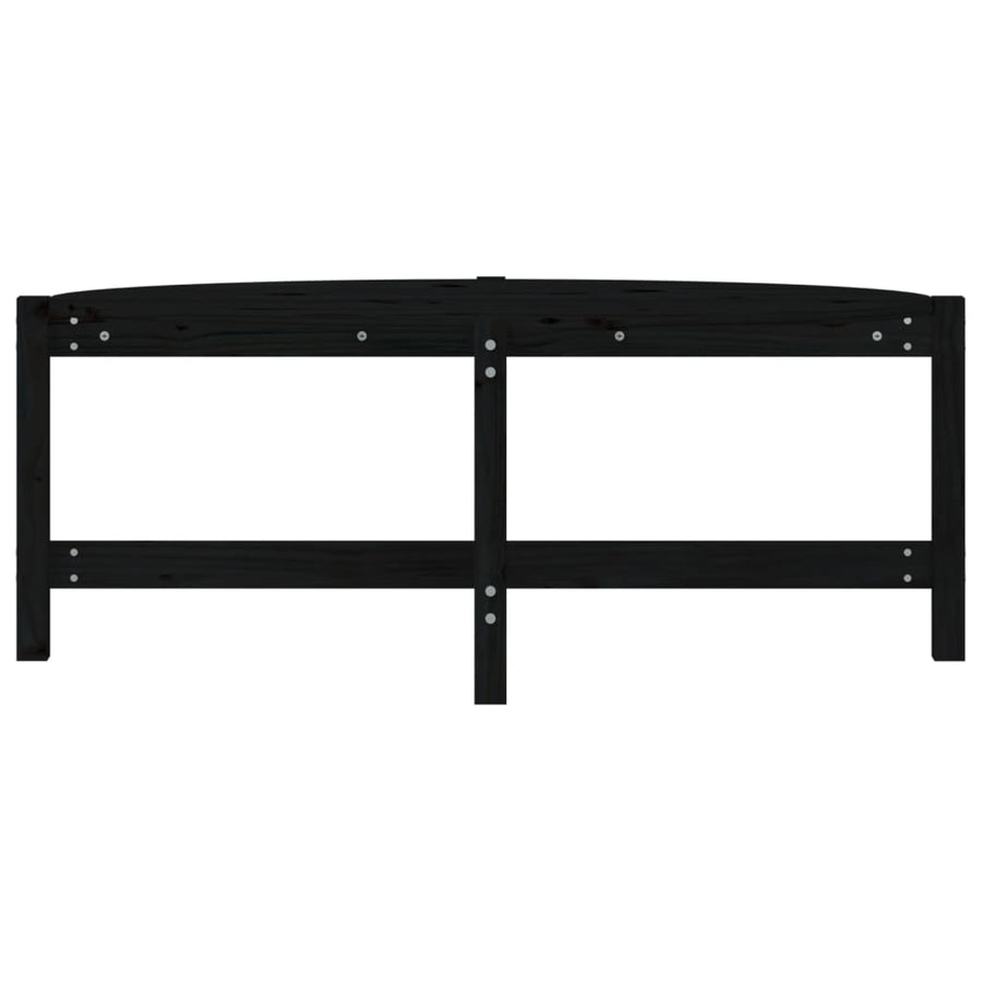 Salontafel 118X63X45 Cm Massief Grenenhout Zwart