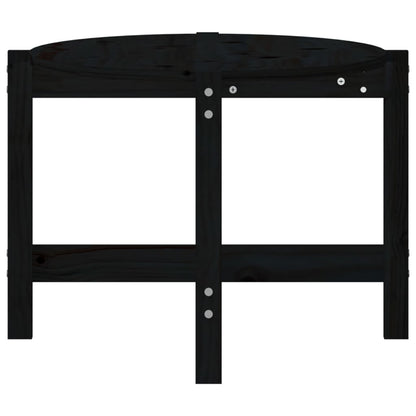 Salontafel 118X63X45 Cm Massief Grenenhout Zwart