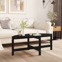Salontafel 118X63X45 Cm Massief Grenenhout Zwart