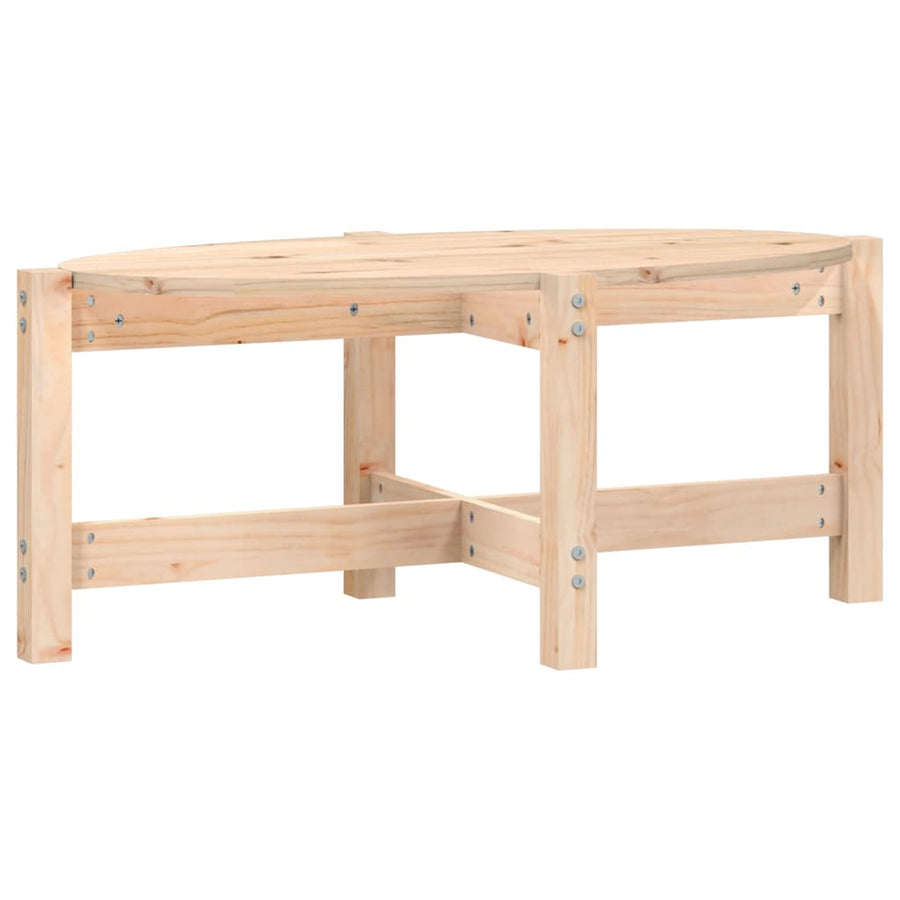 Salontafel 87X48X35 Cm Massief Grenenhout