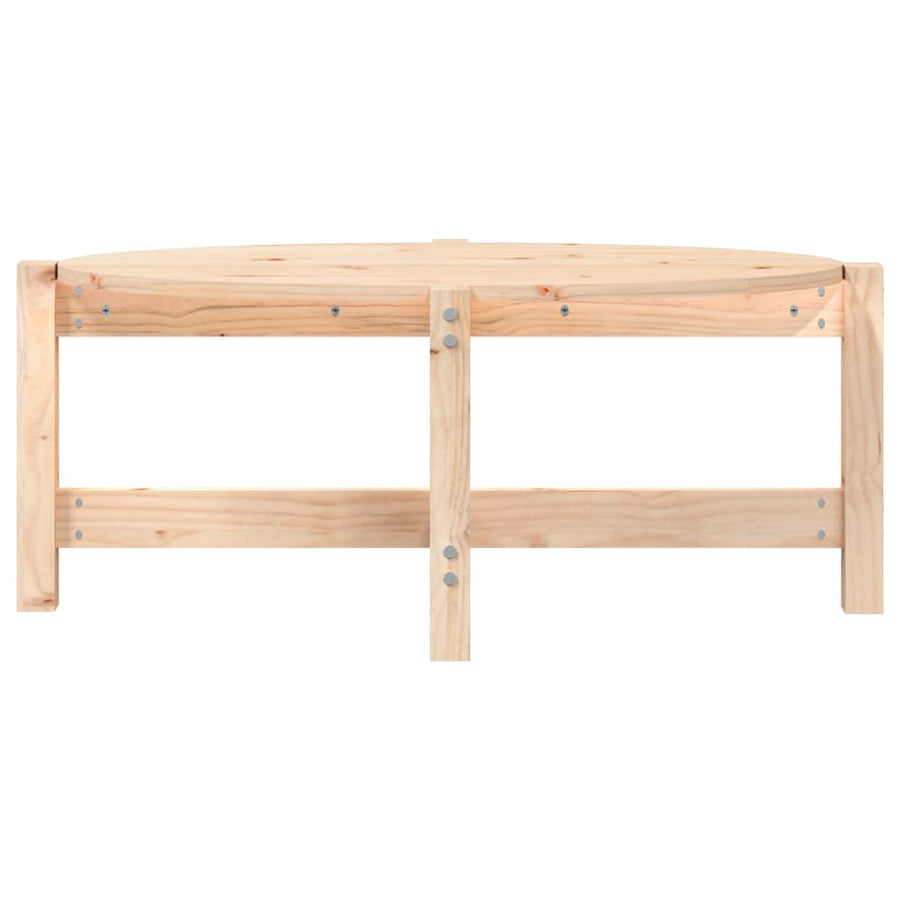 Salontafel 87X48X35 Cm Massief Grenenhout