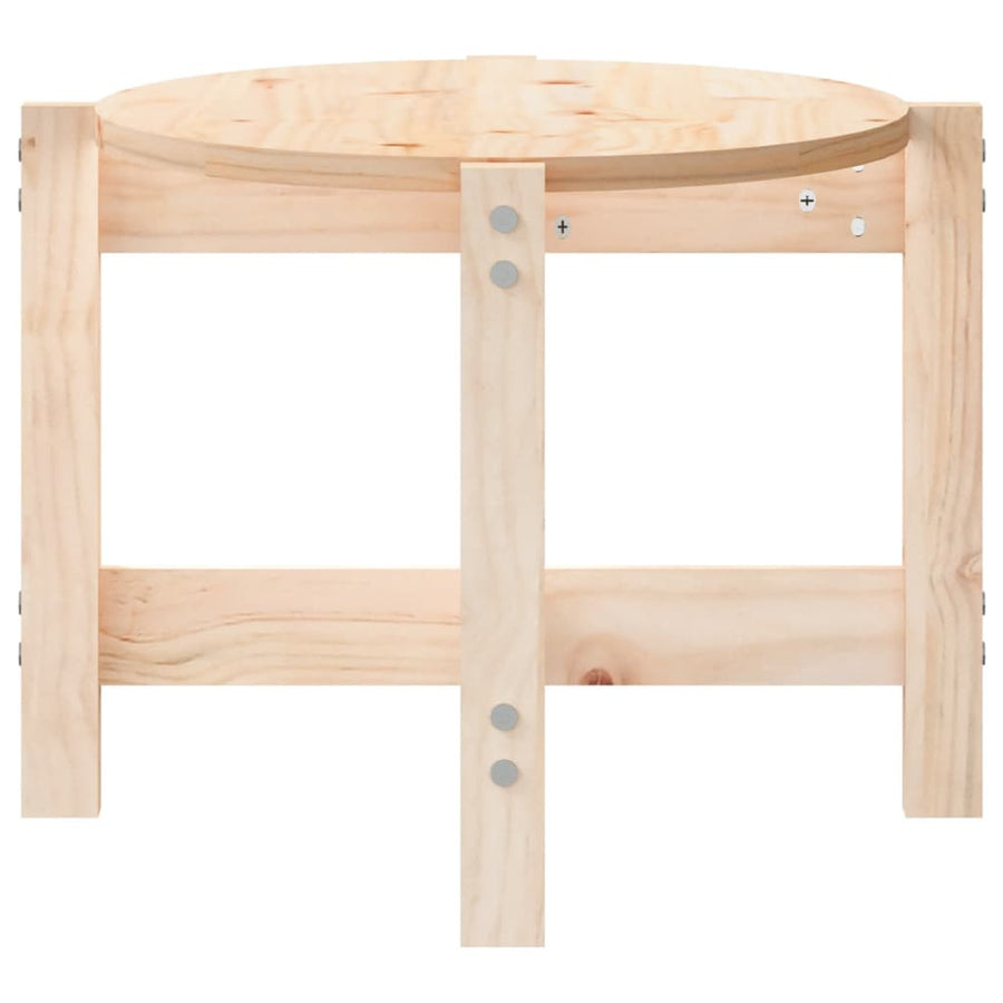 Salontafel 87X48X35 Cm Massief Grenenhout
