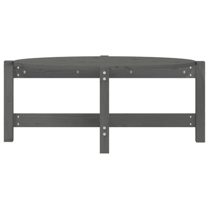 Salontafel Massief Grenenhout 87 x 48 x 35 cm Grijs
