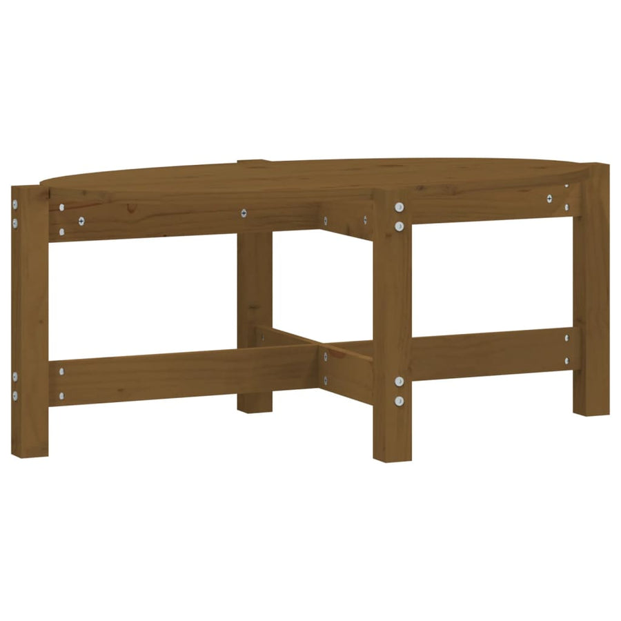 Salontafel Massief Grenenhout 87 x 48 x 35 cm Honingbruin