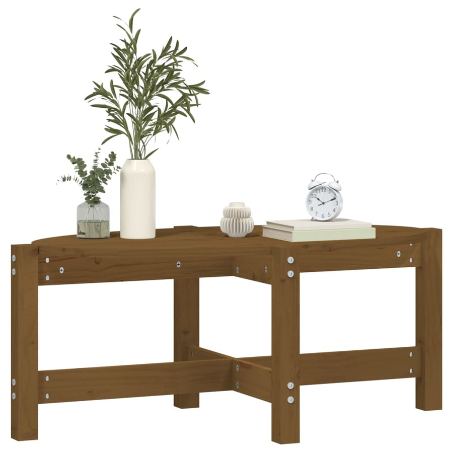 Salontafel Massief Grenenhout 87 x 48 x 35 cm Honingbruin