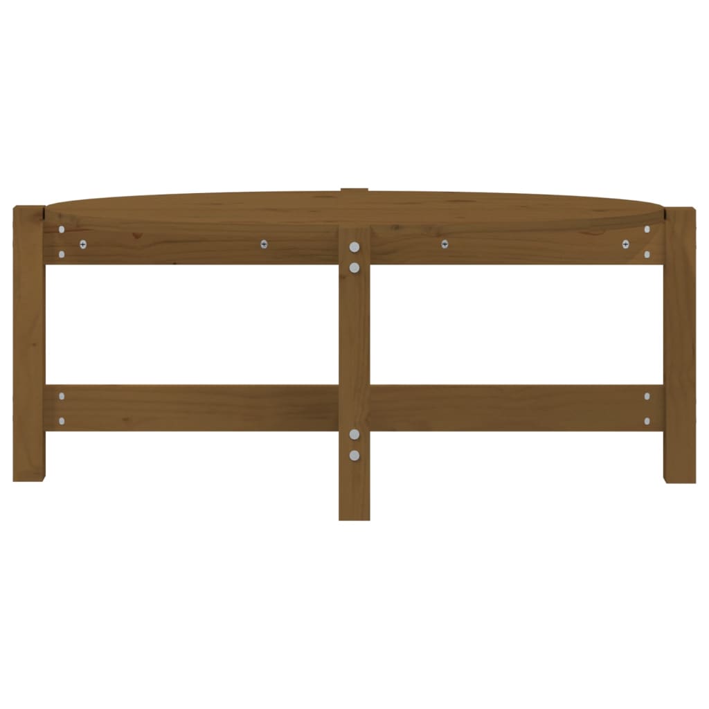 Salontafel Massief Grenenhout 87 x 48 x 35 cm Honingbruin