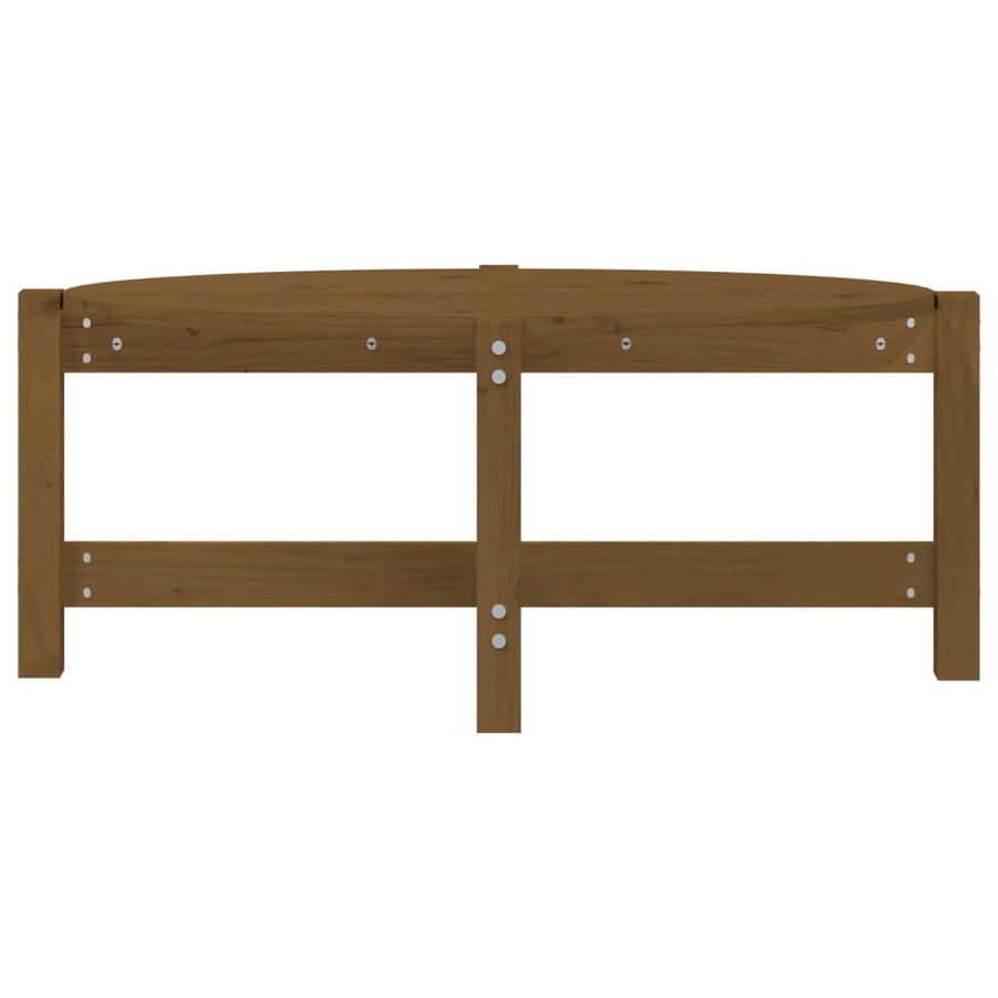 Salontafel Massief Grenenhout 87 x 48 x 35 cm Honingbruin