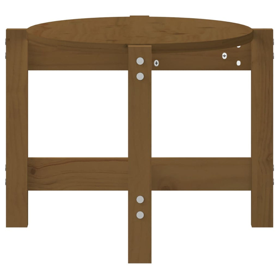 Salontafel Massief Grenenhout 87 x 48 x 35 cm Honingbruin