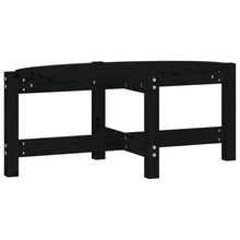Salontafel Massief Grenenhout 87 x 48 x 35 cm Zwart