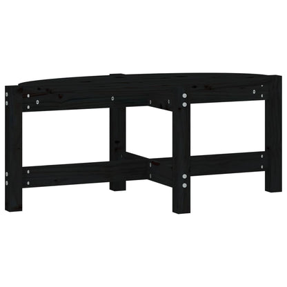Salontafel Massief Grenenhout 87 x 48 x 35 cm Zwart