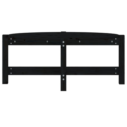 Salontafel Massief Grenenhout 87 x 48 x 35 cm Zwart