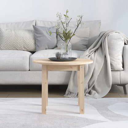 Salontafel Massief Grenenhout Ø 55 x 45 cm Naturel