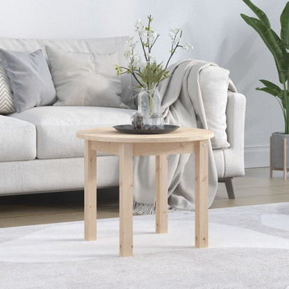 Salontafel Massief Grenenhout Ø 55 x 45 cm Naturel