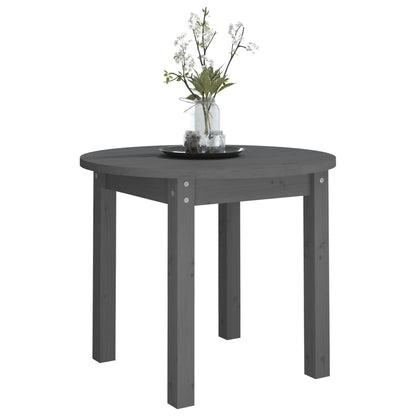 Salontafel Ø 55X45 Cm Massief Grenenhout Grijs